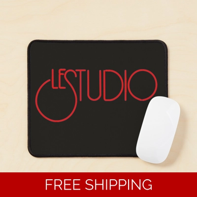 Le Studio Mouse Pad Black Red Logo